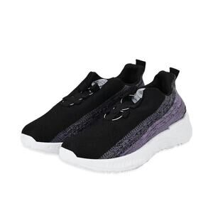 Black and Purple Knit Pattern Uppers Rotary Buckle Size 8-8.5 Women